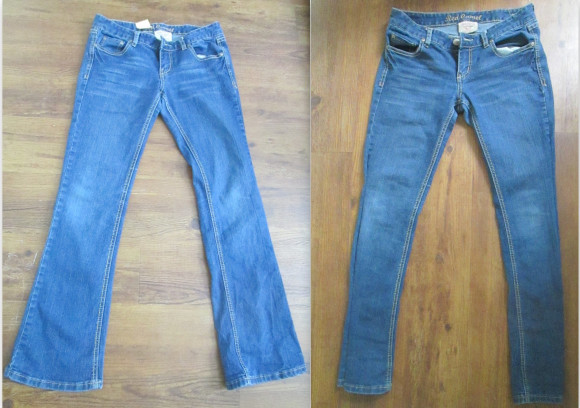 turning bootcut jeans to skinny jeans